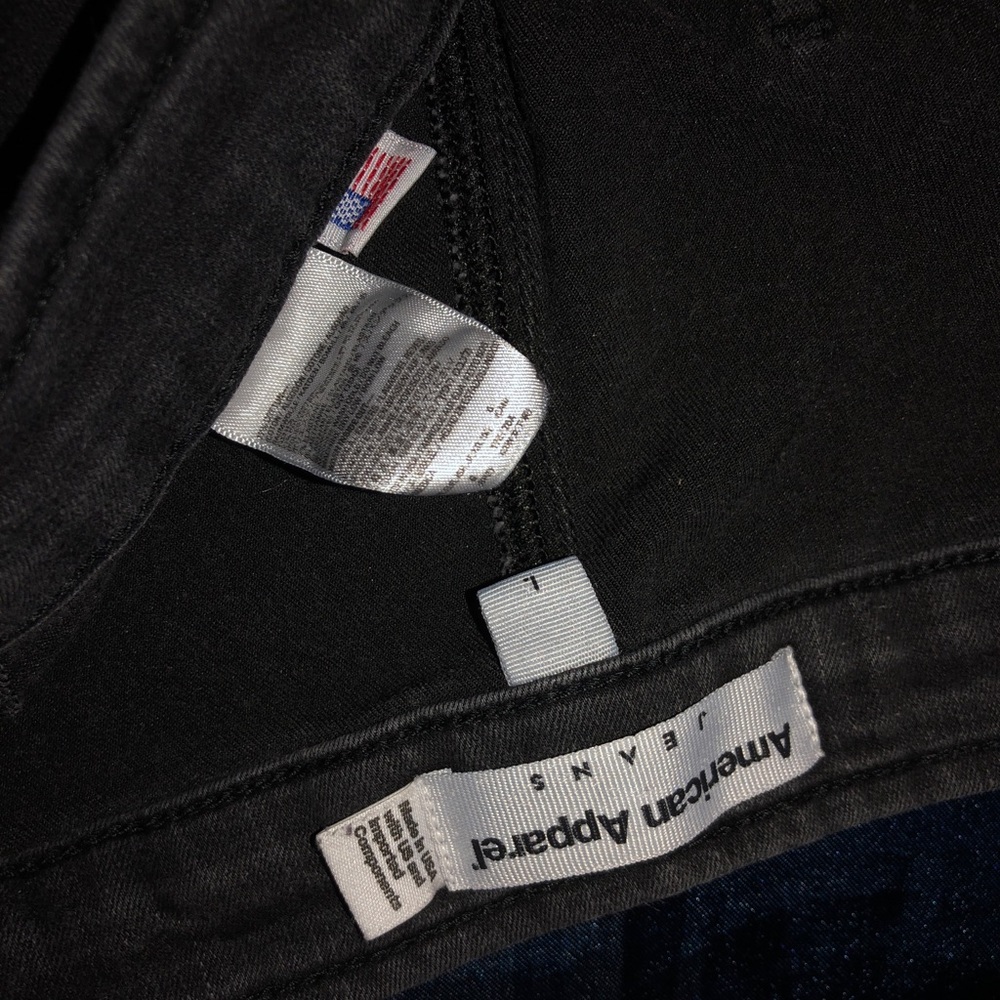 Black High Waisted American Apparel jeans!